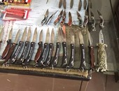 جمارك قسطل جنوب أسوان تضبط محاولة تهريب أسلحة بيضاء