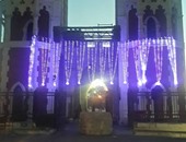إنارة المعالم السياحية فى القناطر الخيرية احتفالا باليوم العالمى لمرض التوحد