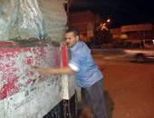 صحافة المواطن: بالصور.. حملة لتنظيف الشوارع لشباب قرية ميت عساس بالغربية