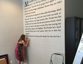 مهووسة بـ"هارى بوتر" كتبت الصفحة الأولى من السلسلة على جدار كامل ببيتها