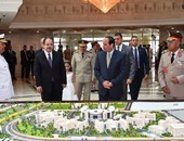 بالفيديو والصور.. السيسى يصل  المقر الجديد لوزارة الداخلية بالتجمع الخامس لافتتاحه
