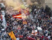 بالصور..جماهير روما تغزو شوارع العاصمة احتفالا بـ"الزعامة"