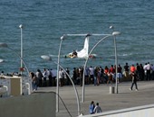 بالفيديو.. سقوط طائرة إسرائيلية قرب شواطئ تل أبيب