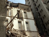انهيار أجزاء من عقار غرب الإسكندرية دون إصابات