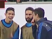 بالفيديو.. رودريجيز يثير الجدل بضحكة رغم خسارة ريال مدريد