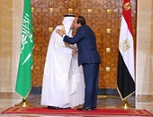 الرئيس السيسى يستقبل خادم الحرمين الشريفين بقصر عابدين