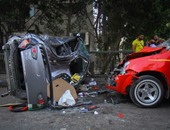 مصرع ممرضة وإصابة 11 فى حادث سيارة على الطريق الزراعى المنشأة - جرجا بسوهاج