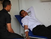 بالصور.. أمناء الشرطة يشاركون فى حملة للتبرع بالدم بمرور شرم الشيخ