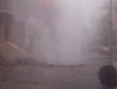 بالفيديو.."واتس آب اليوم السابع": انفجار ماسورة غاز بشارع التروللى فى عين شمس