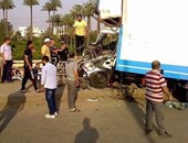 "واتس آب اليوم السابع":بالصور..مصرع 3 فى حادث تصادم بالمنصورة