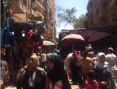 "واتساب اليوم السابع": استغاثة من إشغالات الباعة الجائلين بشوارع حلوان