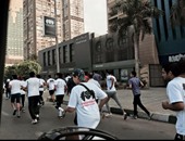 "اليوم السابع واتس آب": شباب ينظمون ماراثون للجرى فى منطقة المعادى