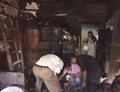 ننشر أول صور لحريق قسم شرطة العجوزة