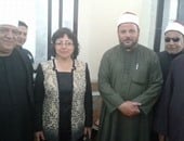 رئيسة مدينة ههيا تشارك فى افتتاح مسجد بالجهود الذاتية بالشرقية