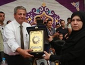 وزير الرياضة يشهد احتفالية تكريم الشهيد "أحمد الزياتى" بمركز شباب القلج