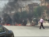 واتس آب اليوم السابع: الإخوان يقطعون الطريق بالإطارات المشتعلة فى العاشر