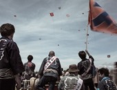 بالصور.. مهرجان "هاماماتسو" فرصة للقتال بالطائرات الورقية