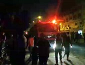 بالفيديو..10 سيارات إطفاء تسيطر على حريق الغورية وإصابة شخصين