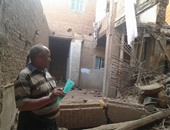 بالصور.. انهيار منزل مكون من طابقين بقرية الأخيضر فى سوهاج دون إصابات