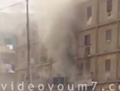 صحافة المواطن: بالفيديو.. حريق فى عقار بشارع بورسعيد فى الوايلى