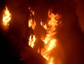 إصابة طالبة فى حريق نشب فى"حوشين" و6 منازل بمركز سوهاج