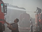 الحماية المدنية تسيطر على حريق مخزن أخشاب فى مدينة بدر دون إصابات