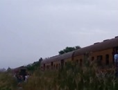 بالفيديو .. انفصال عربات قطار 241 فى رحلة طنطا للزقازيق يثير فزع الركاب