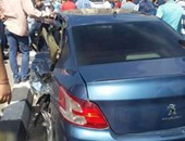 مصرع شخص وإصابة 3 آخرين فى حادث تصادم سيارتين بكفر الشيخ
