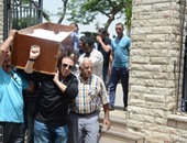 تشييع جنازة والد الفنانة شيرين وجدى من مسجد آل رشدان