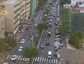 بالصور.. "مرور الجيزة" تعيد تخطيط وتطوير شارع محى الدين أبو العز بالدقى