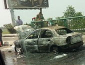 تفحم سيارة فى الإسكندرية دون حدوث إصابات
