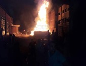 اندلاع حريق هائل فى 7 منازل متجاورة بالقوصية فى أسيوط