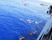 خفر السواحل الإيطالى ينقذ 6500 مهاجر  قبال السواحل الليبية 