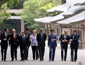 بالصور.. رئيس وزراء اليابان يصطحب زعماء مجموعة الـ7 لمزار دينى قبل انطلاق القمة