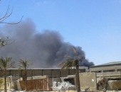 قارئ يشارك "صحافة مواطن" بصور لحريق بمصنع كرتون فى 6 أكتوبر