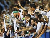 احتفالات نجوم ريال مدريد بعد التتويج بدورى الأبطال