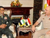 المتحدث العسكرى ينشر صورة لقاء رئيس أركان حرب القوات المسلحة بنظيره الإماراتى