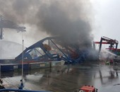 بالصور.. النيابة تفتح تحقيقا موسعا حول "حريق ميناء شرق بورسعيد"