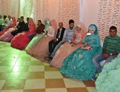 بالصور.. محافظ كفر الشيخ يشهد حفل زفاف جماعى لـ 188 عريس وعروس