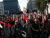 بالصور.. تظاهرات قبل تصويت البرلمان اليونانى على اصلاح لنظام التقاعد