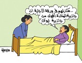 صراع الأسرة مع أبنائهم والامتحانات مازال مستمرا فى كاريكاتير "اليوم السابع"