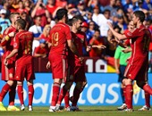 بالفيديو.. إسبانيا تسحق مقدونيا بخماسية بمشاركة "الحدادى"