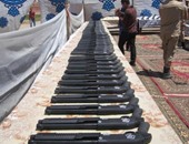بالصور.. أمن مطروح يتسلم 150 قطعة سلاح ضمن مبادرة جمع الأسلحة غير المرخصة