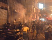 انفجار ماسورة الغاز الرئيسية بشارع كفر طهرمس بالجيزة