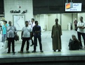محطة مترو السادات تفتح أبوابها للجمهور بعد غلقها 5 أيام