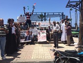 مظاهرات تحت شعار "تحيا مصر" فى ميدان القائد إبراهيم بالإسكندرية
