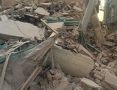 "واتس آب اليوم السابع": بالصور.. انهيار عقار خالٍ من السكان بدمنهور