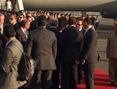 الرئيس السيسى يصل مطار "تيجل" العسكرى بألمانيا