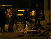 آثار انفجار قنبلة بمحيط قسم شرطة قصر النيل