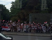 بالفيديو والصور.. المصريون بألمانيا ينظمون وقفة بالأعلام ترحيبا بالسيسى